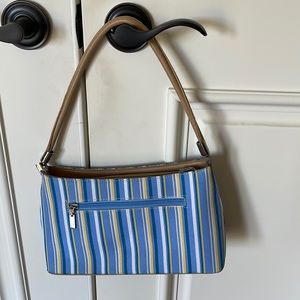 Artisti Italiani. Blue, yellow, and white handbag.